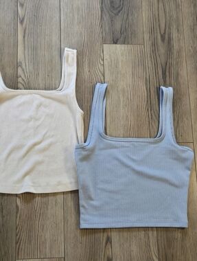 Ribbed Square Neck Tank Tops Bundle